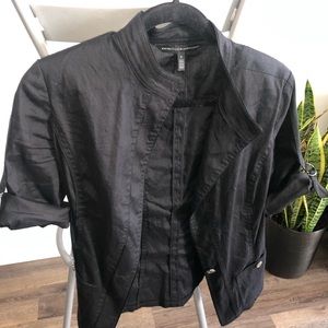 White House Black Market 3/4 Sleeve Black Jacket